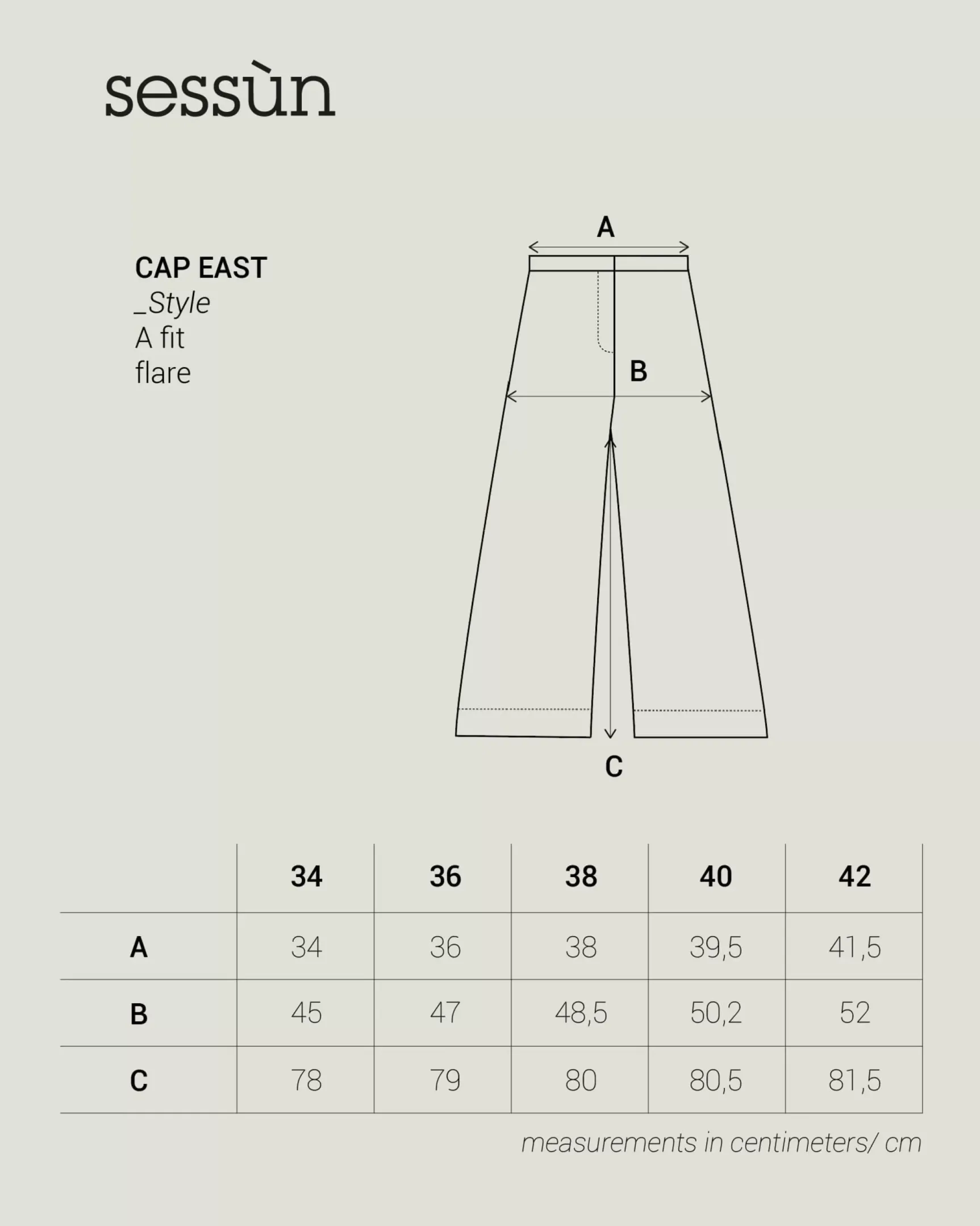 Cap east Pantalons