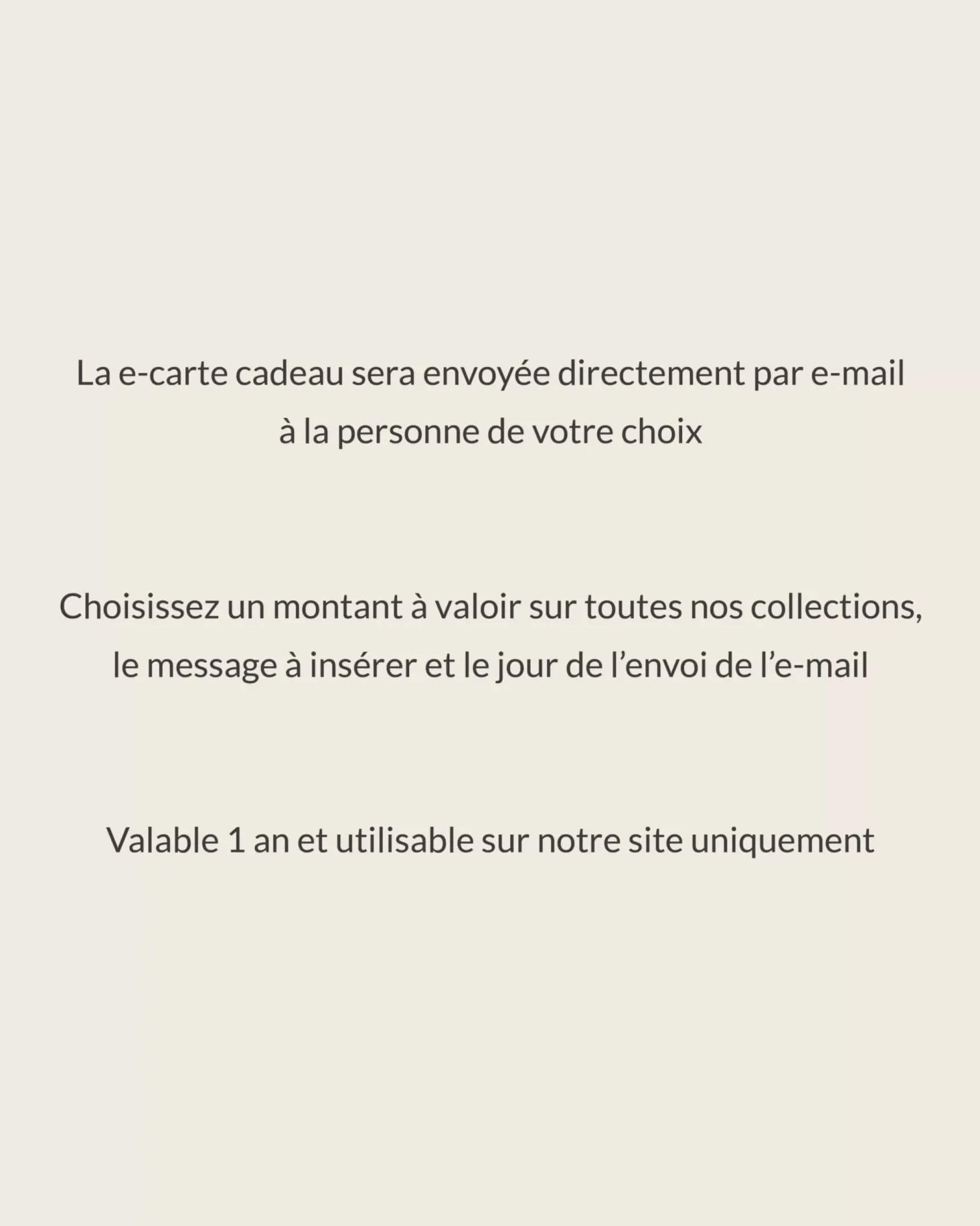 Outlet E-carte cadeau Bijoux